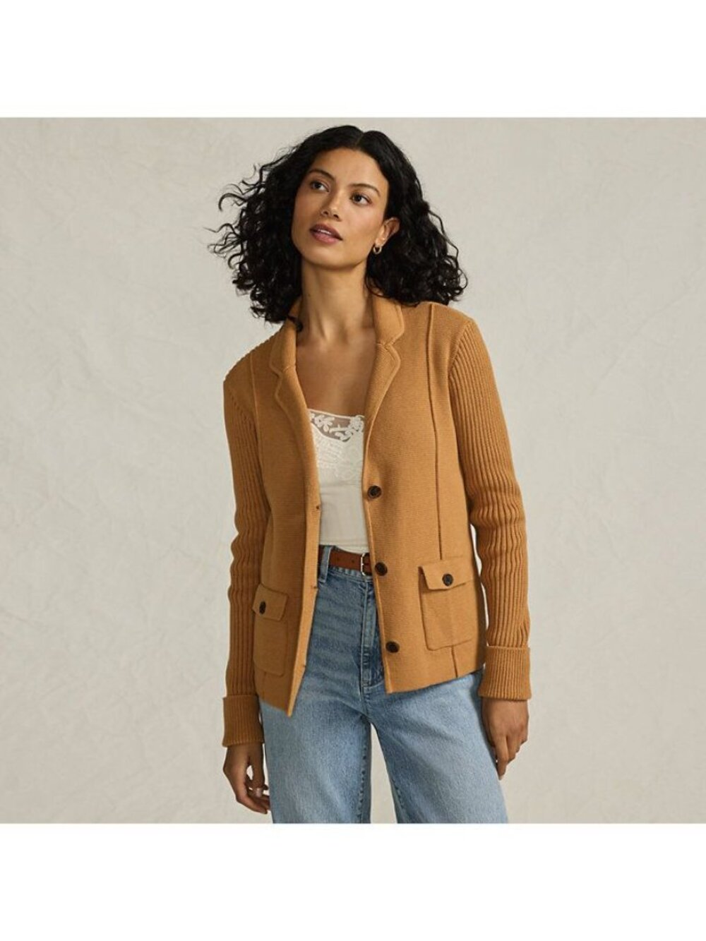 Land's End Cotton Drifter, in CANYON CAMEL